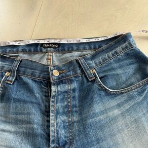 Tom Ford Button Fly Straight Fit Jeans